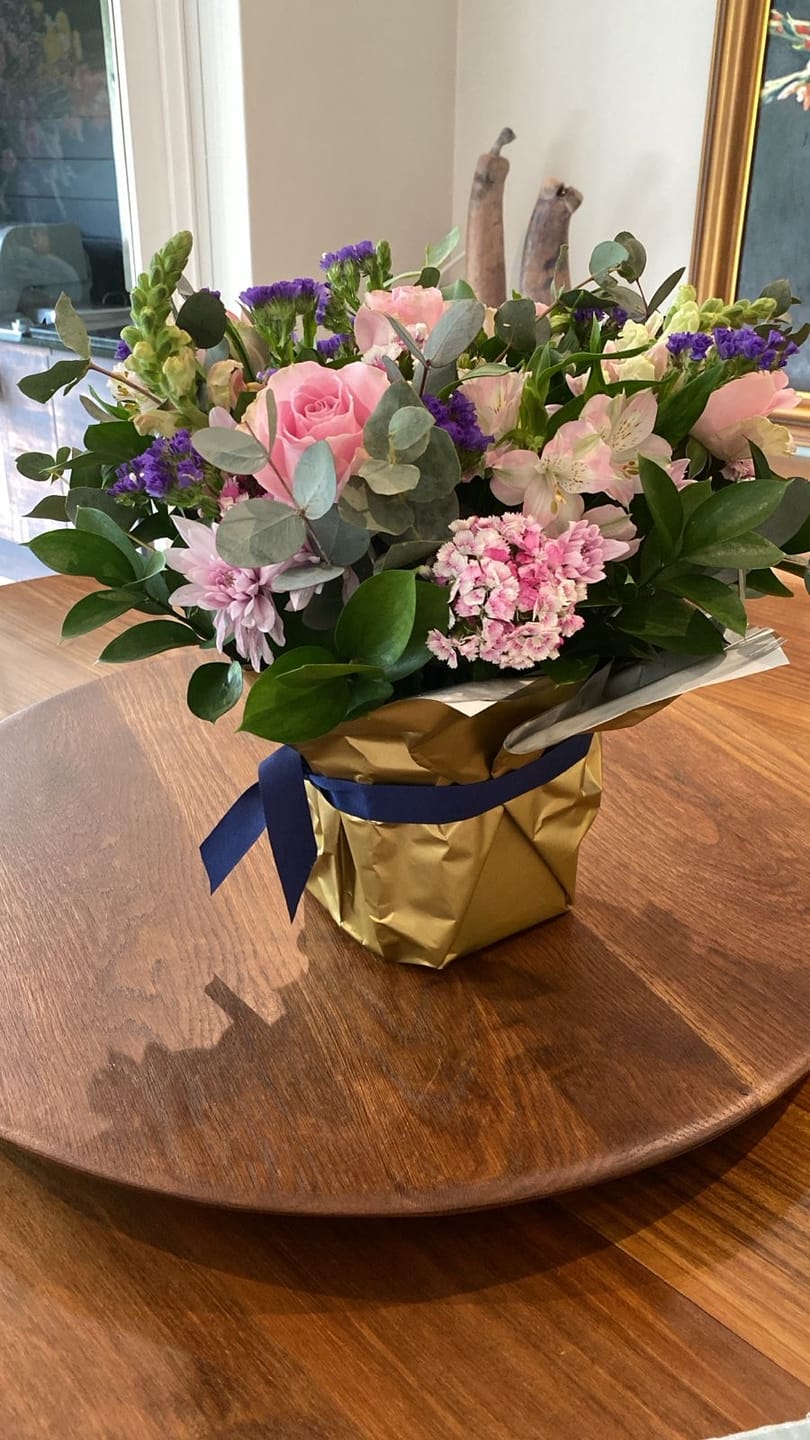 Customer photo review of Harmony Flower Arrangement