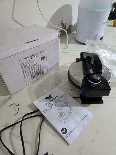 Customer photo review of Prensa Electrica Para Tortillas Harina Hasta 20 Cm Temp 230°