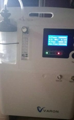 Customer photo review of VARON 5L Premium Home Oxygen Concentrator Serene 5