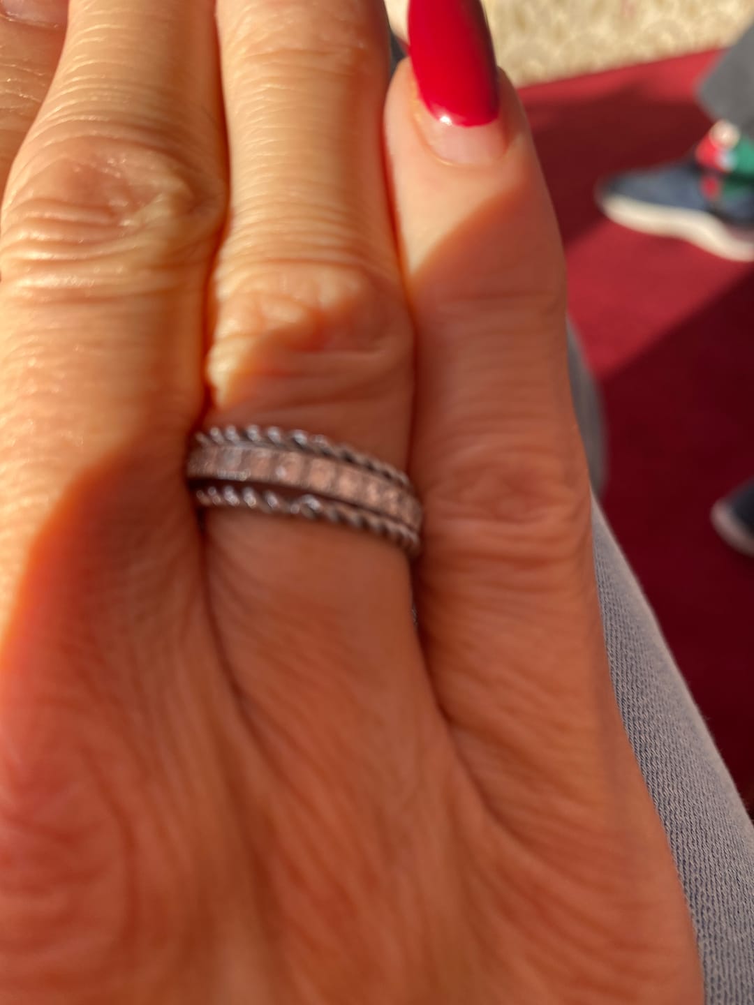 Customer photo review of Eternity Band Ring