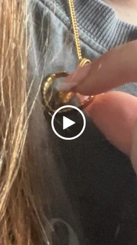 Customer video review of I Miss Love You Necklace