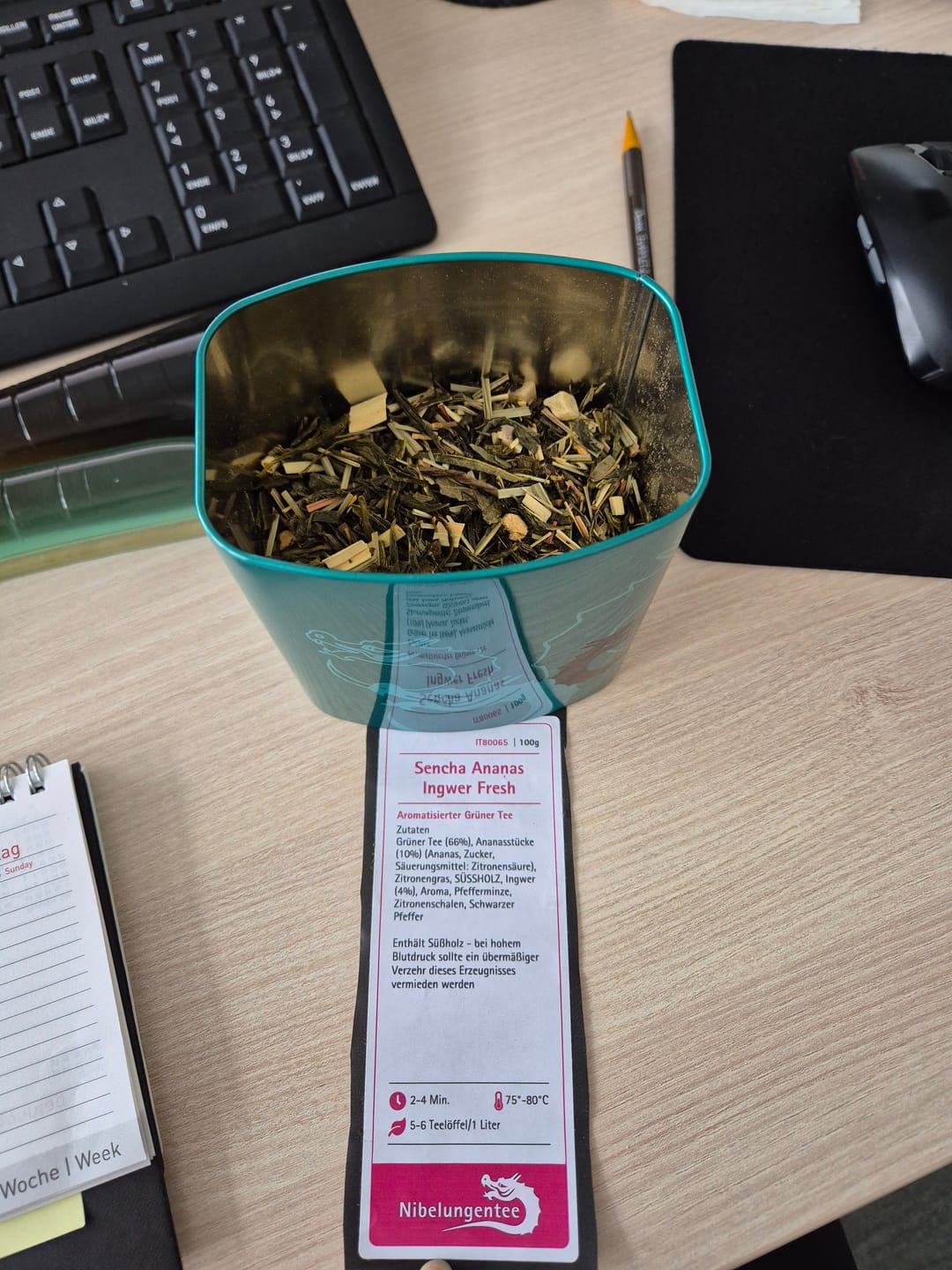 Customer photo review of Sencha Ananas Ingwer Fresh
