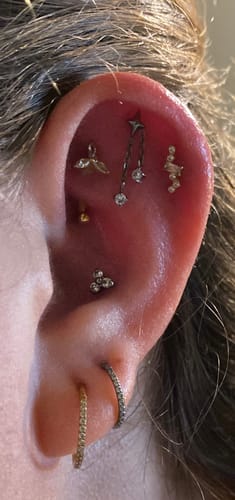 Customer photo review of Eternity Pavé Clicker Silver