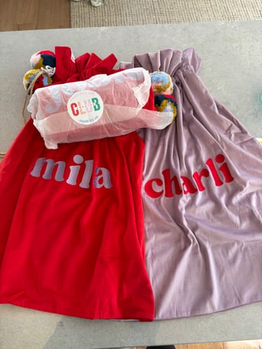 Customer photo review of Velvet Custom Christmas Sack