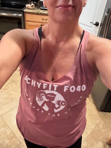 Customer photo review of Racerback Tank