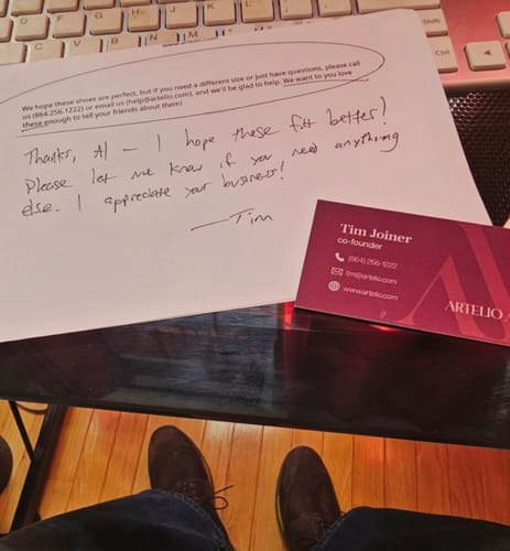 Customer photo review of Neapolitan Brushed Tobacco