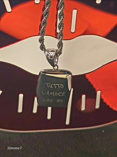 Customer photo review of Ciondolo "Tutto l'amore che ho"