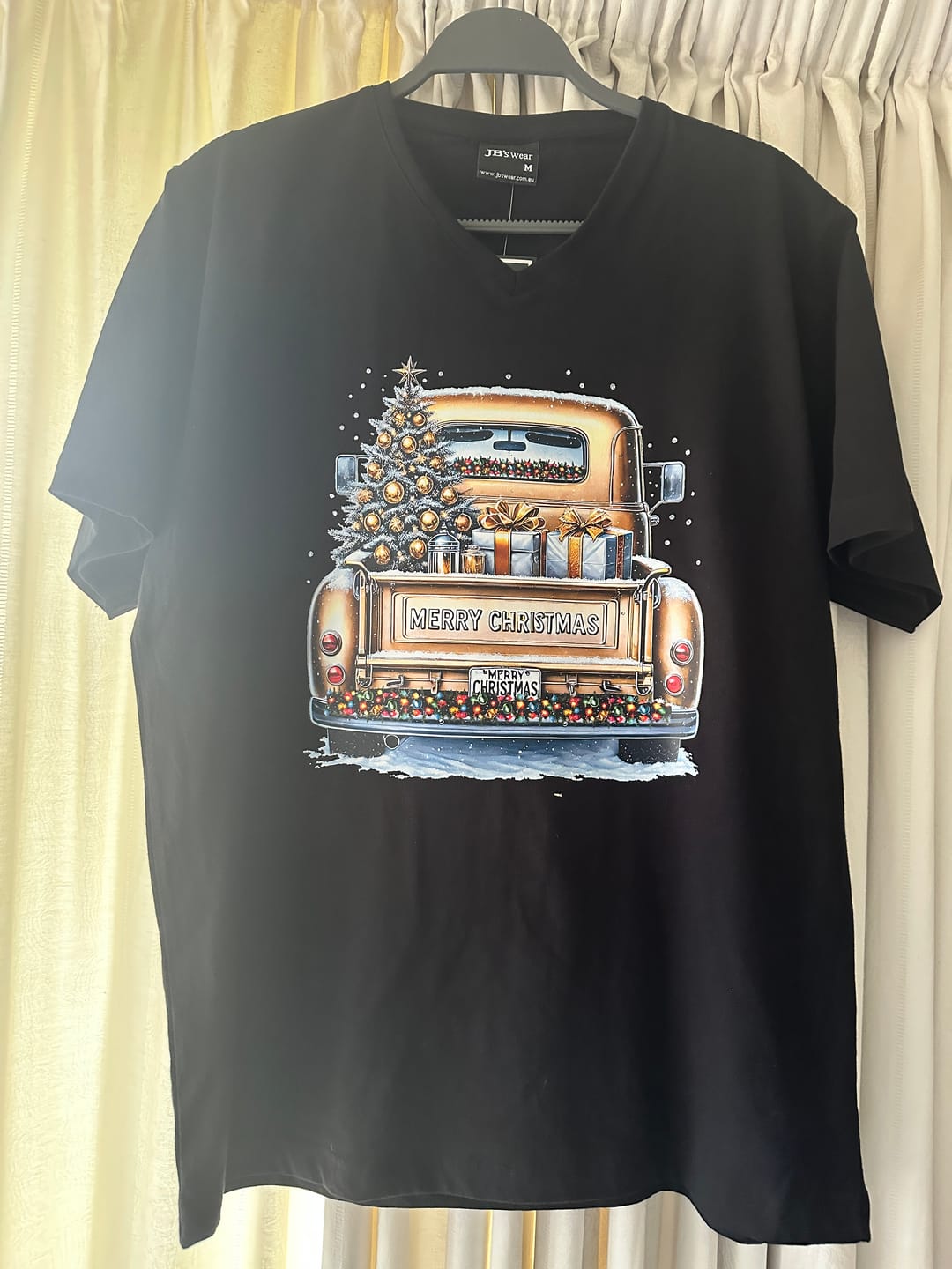 Customer photo review of JB's V-Neck Tee - 1VT