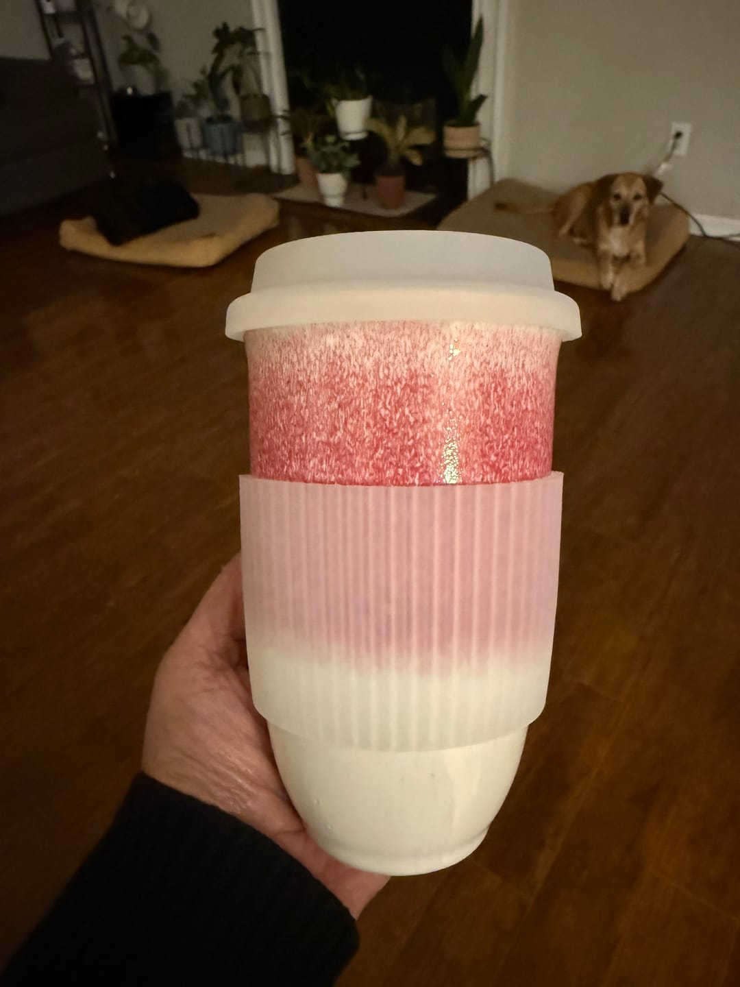 Customer photo review of Coral Pink Cup 16oz