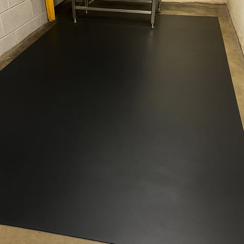 Customer photo review of 6mm Rubber Sheet Matting Durable, Slip-Resistant, Easy to Clean for Commercial & Industrial Use Versatile Flooring Solution - Linear Metre