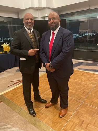 Customer photo review of Ties2you Men's Vest Black Gold Paisley Vest Pocket Square Cufflinks Tie Set