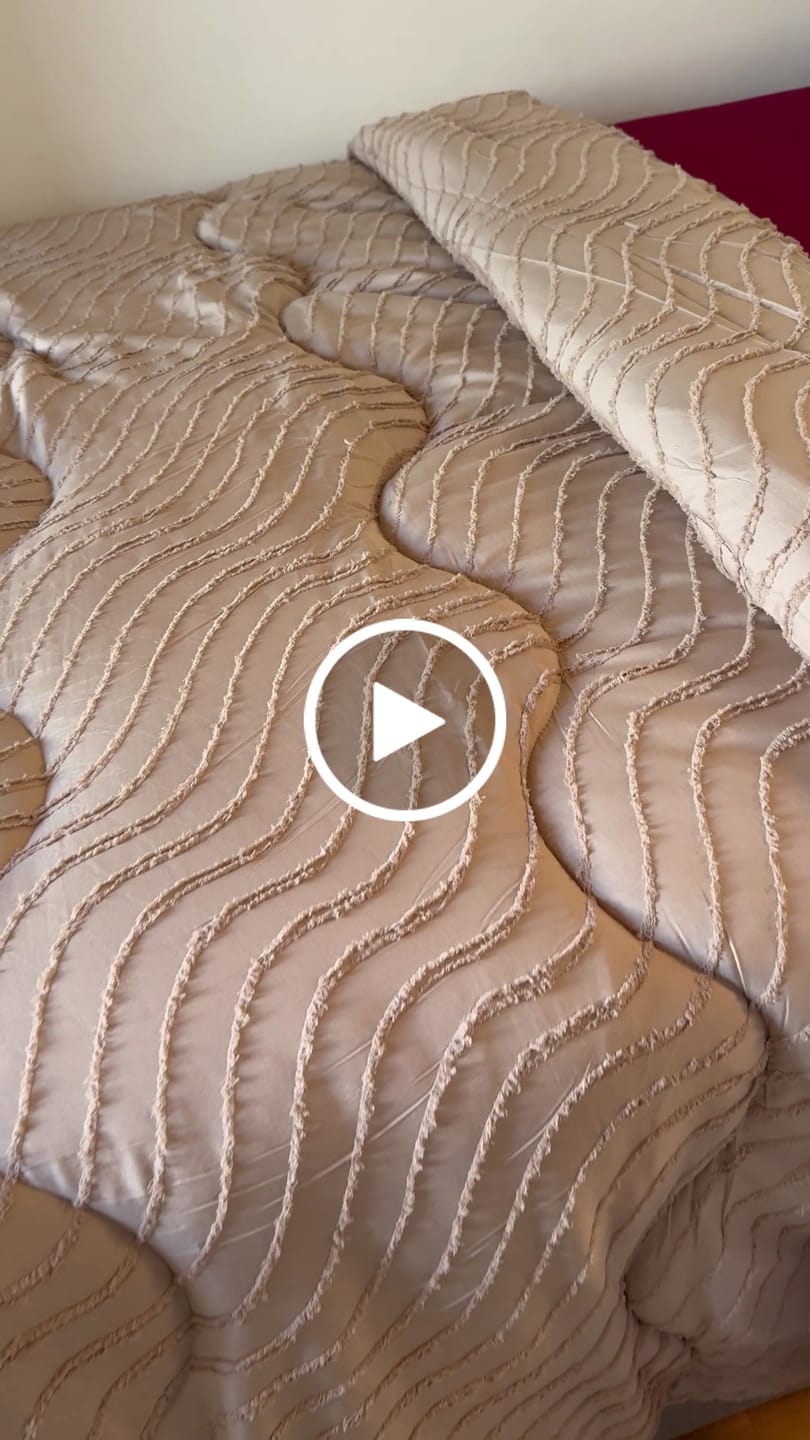 Customer video review of Dekbed Zonder Overtrek Japandi Waves Taupe
