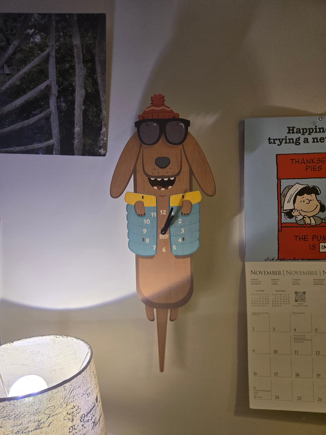 Customer photo review of Gus the Dachshund Pendulum Clock