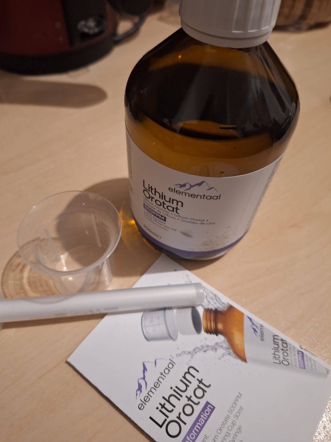 Customer photo review of Elementaal® Lithium Orotat | inkl. Dosierspritze, Messbecher & Pipette