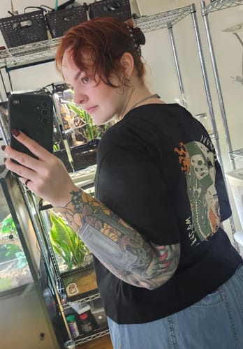 Customer photo review of As Above So Below T-Shirt