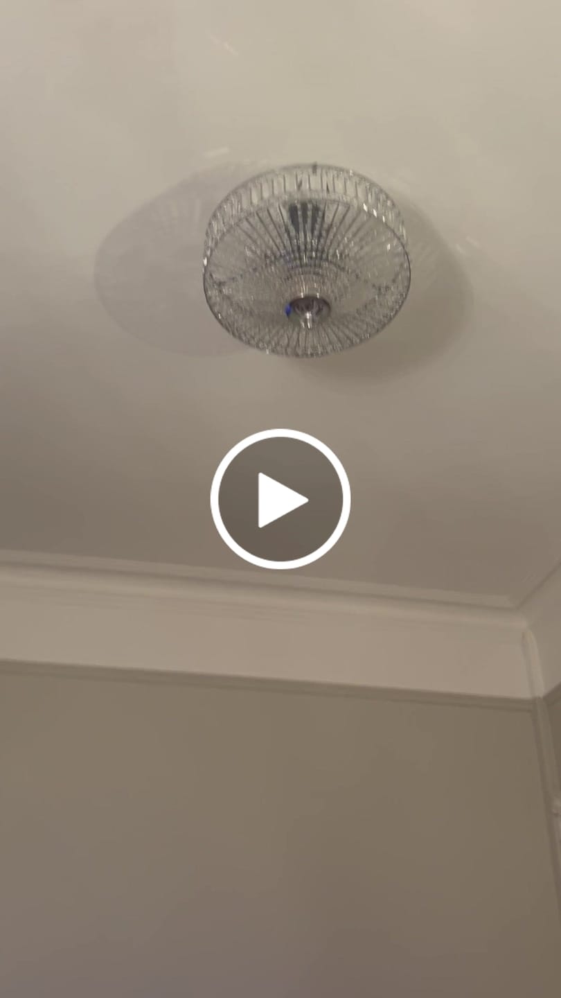 Customer video review of Carved Crystal Drum Semi Flush Mount
