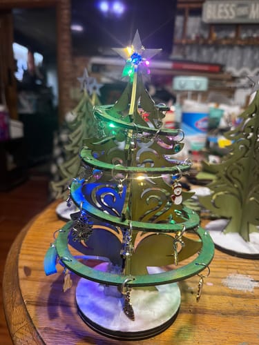 Customer photo review of Laser cut Christmas tree Decorative 3 bundle svg file