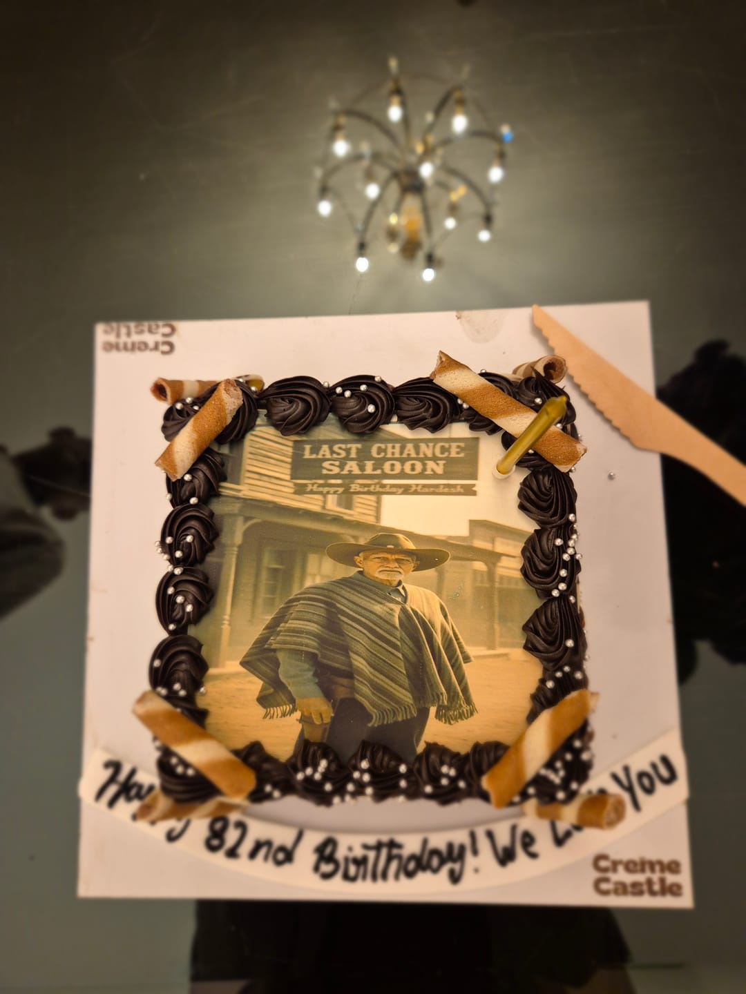 Customer photo review of Customized Photo Cake