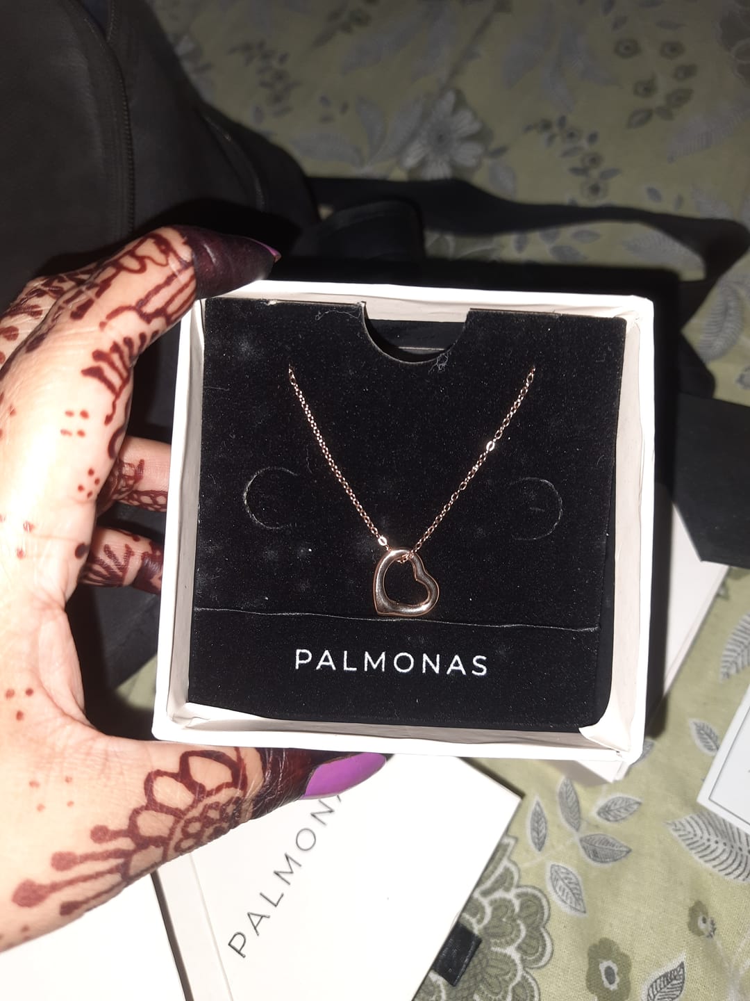 Customer photo review of Cute Heart Pendant Necklace