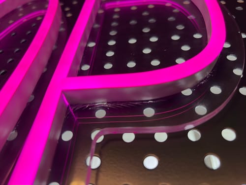 Customer photo review of "Candy Shop" LED Neon Sign Schriftzug