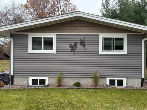 Customer photo review of Sandhill Crane Metal Wall Art (Set of 2)