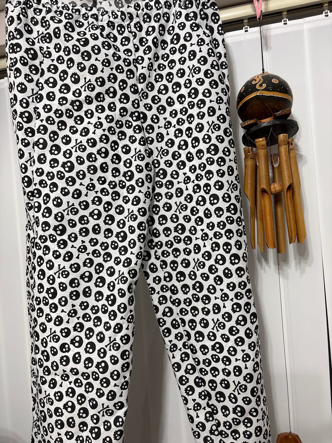 Customer photo review of All Over Skulls Polycotton Fabric