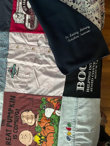 Customer photo review of Project Repat T-Shirt Quilt