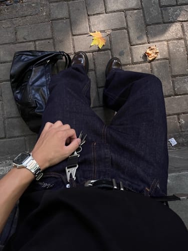 Customer photo review of ARTKIMO'S TRUE RAW DENIMS.