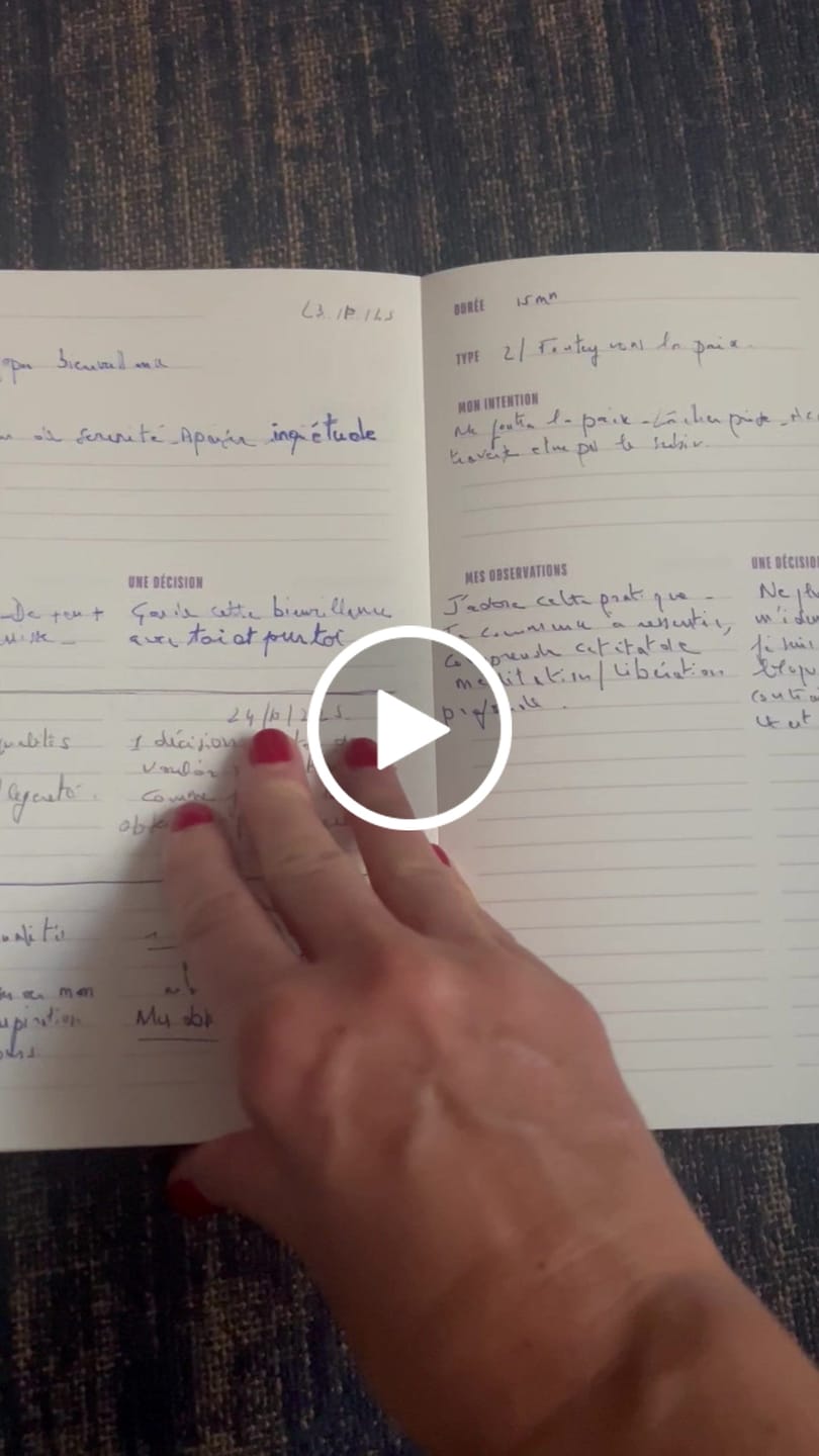 Customer video review of Carnet de Méditation