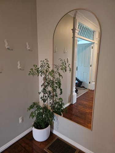 Customer photo review of Framed Arch Full Length Mirror