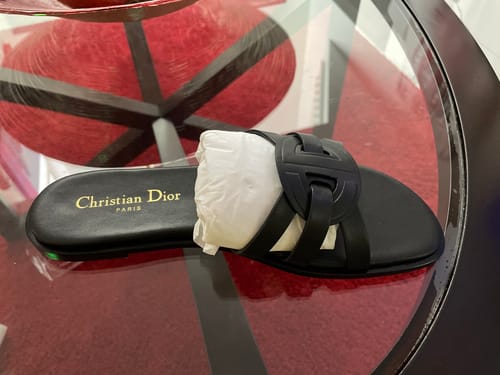Customer photo review of CD 25 high-top sandals black calfskin 396106
