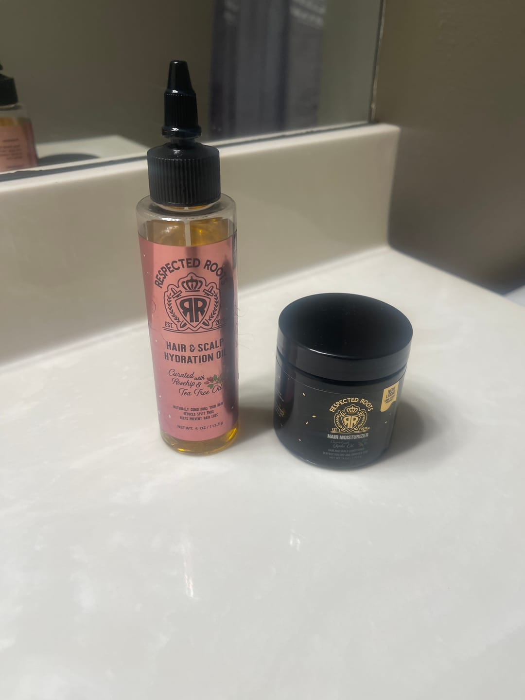 Customer photo review of Hair & Scalp Hydration Oil