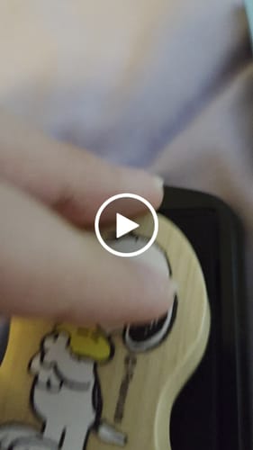 Customer video review of Peanuts Snoopy Wood Piece Stamps