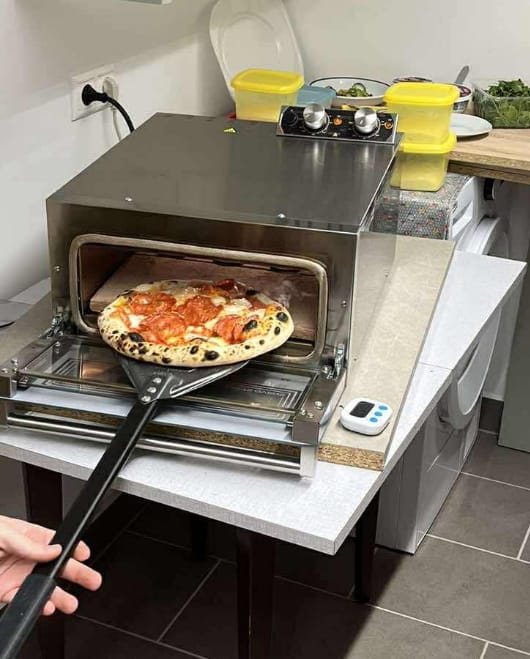 Customer photo review of Macte Ovens Voyager TWIN | Forno elettrico per pizza e pane