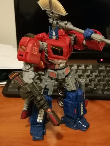 Customer photo review of Go Better Studio GX-55A GX-55B GX55A GX55B Gap fillers for WFC Studio Series Voyager 03 Gamer Edition SS GE03 Optimus Prime Upgrade Kit