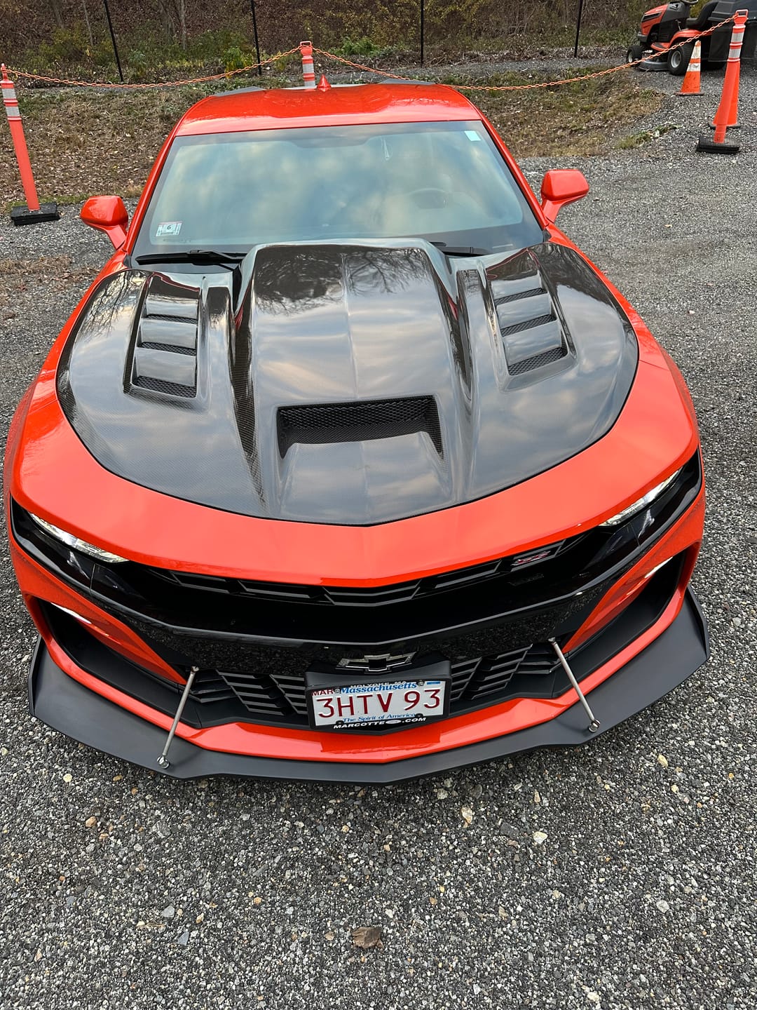 Customer photo review of 2016-2025 Chevy Camaro Terminator Full Carbon Fiber Hood