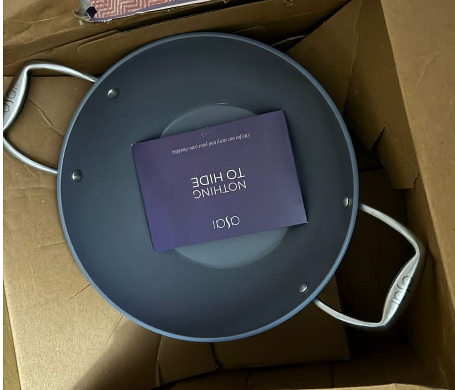 Customer photo review of Ceramic Kadai (2.5 L)