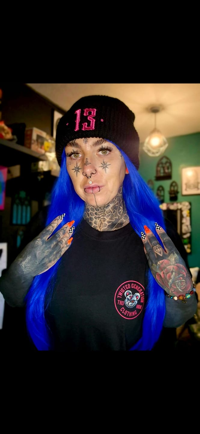 Customer photo review of Psycho Teddy Oversized T-shirt