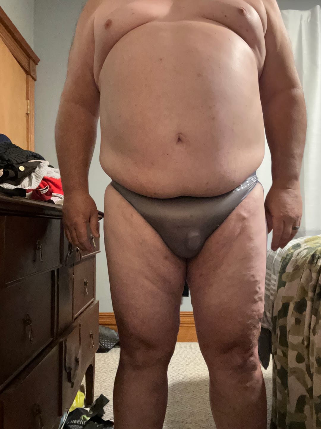 Customer photo review of 4 Pack ALLMIX Men's Sexy Seamless T-back Thongs