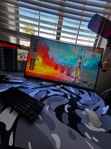 Customer photo review of Arctic Swirl Mousepad