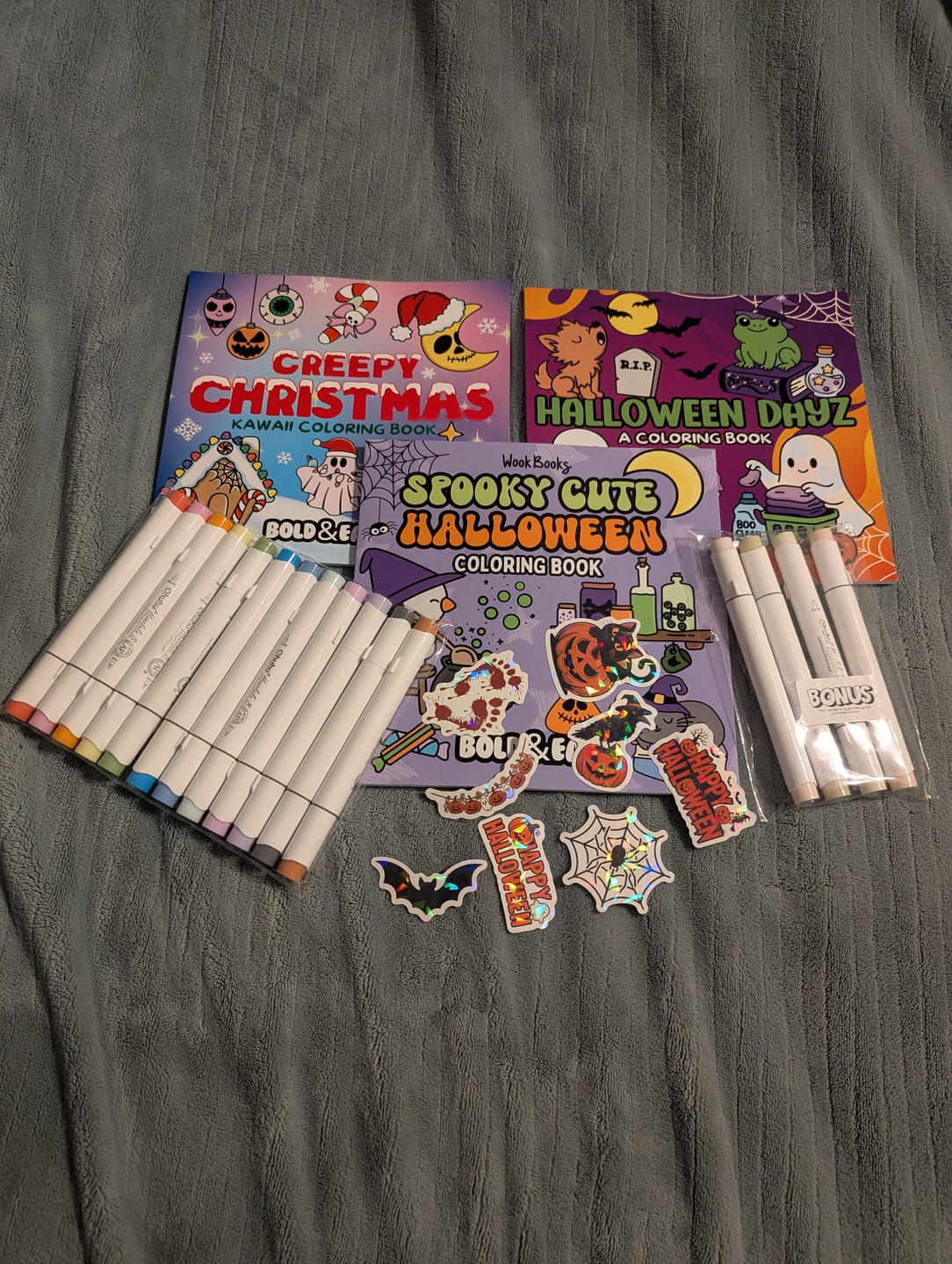 Customer photo review of 4-Pack Mystery Palette of Ohuhu Honolulu Alcohol Markers