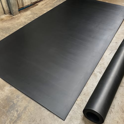 Customer photo review of Industrial Grade Rubber Sheet 1.5mm to 25mm Thick Heavy Duty, Abrasion-Resistant, Custom Cut Lengths 1.4m Wide Rolls, Ideal for Tough Applications