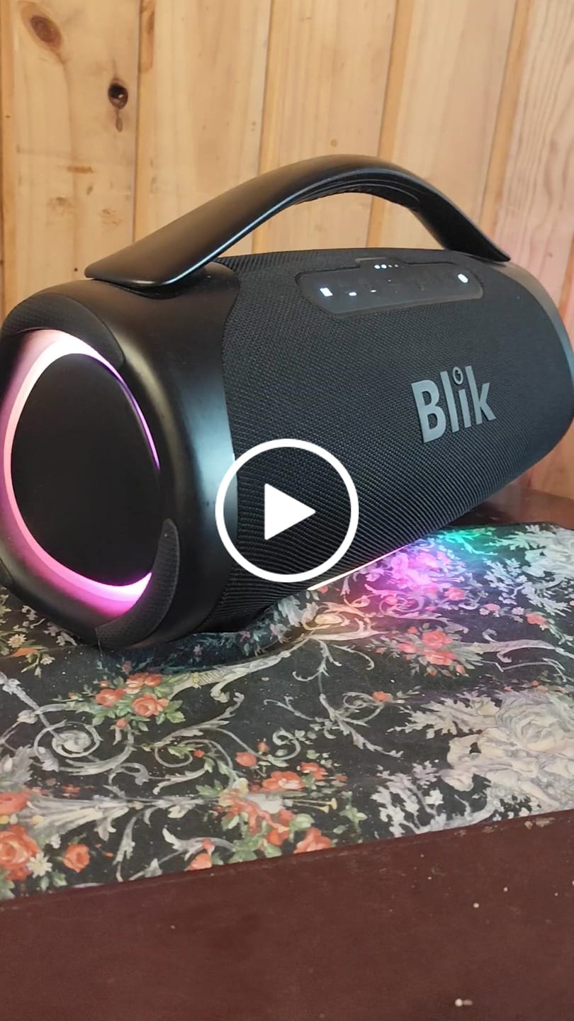 Customer video review of Parlante Bluetooth Portátil Blik Bass400 160W IPX7 12 Hrs