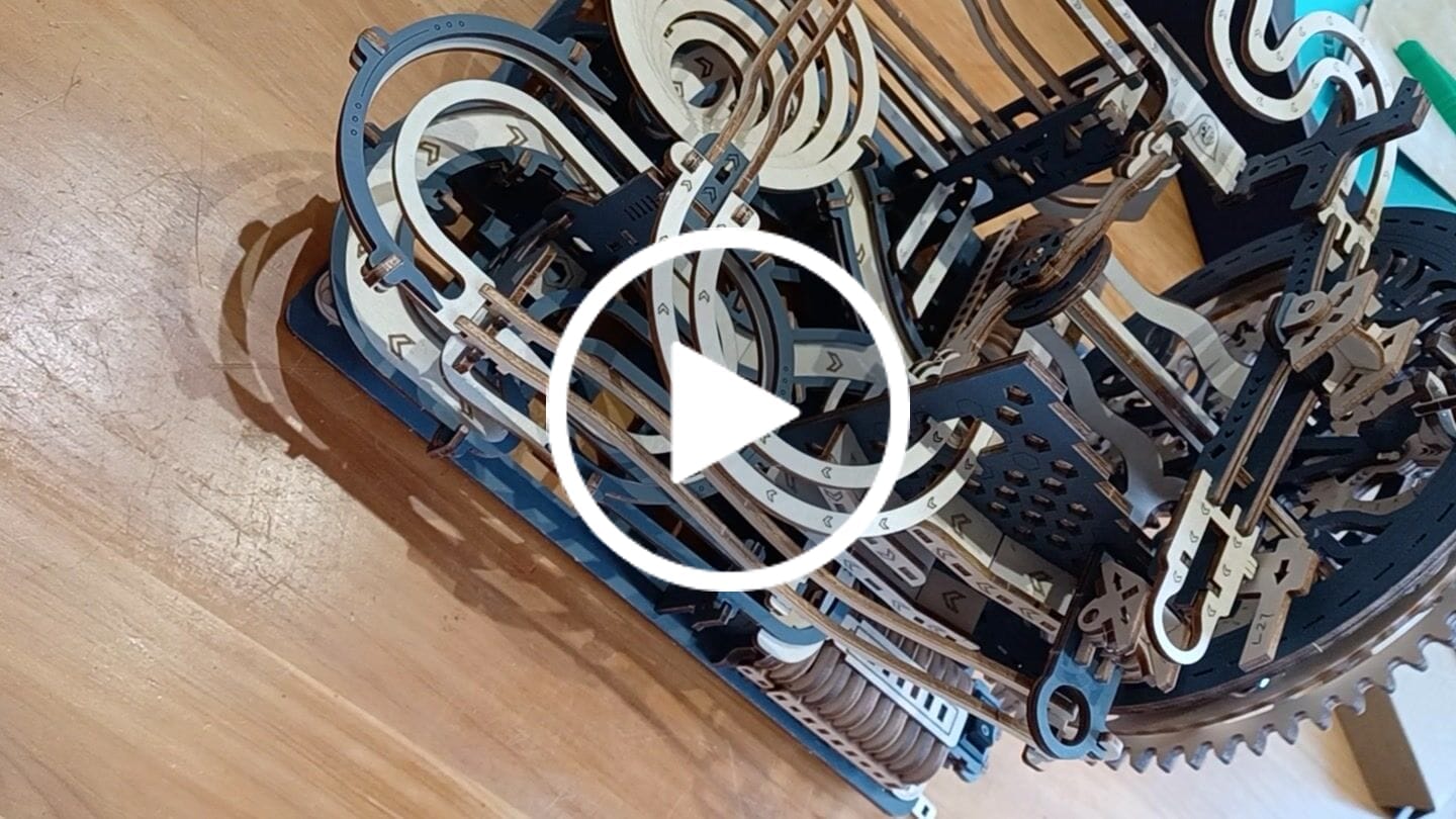 Customer video review of rokrgeek Electric Marble Run 3d wooden puzzle