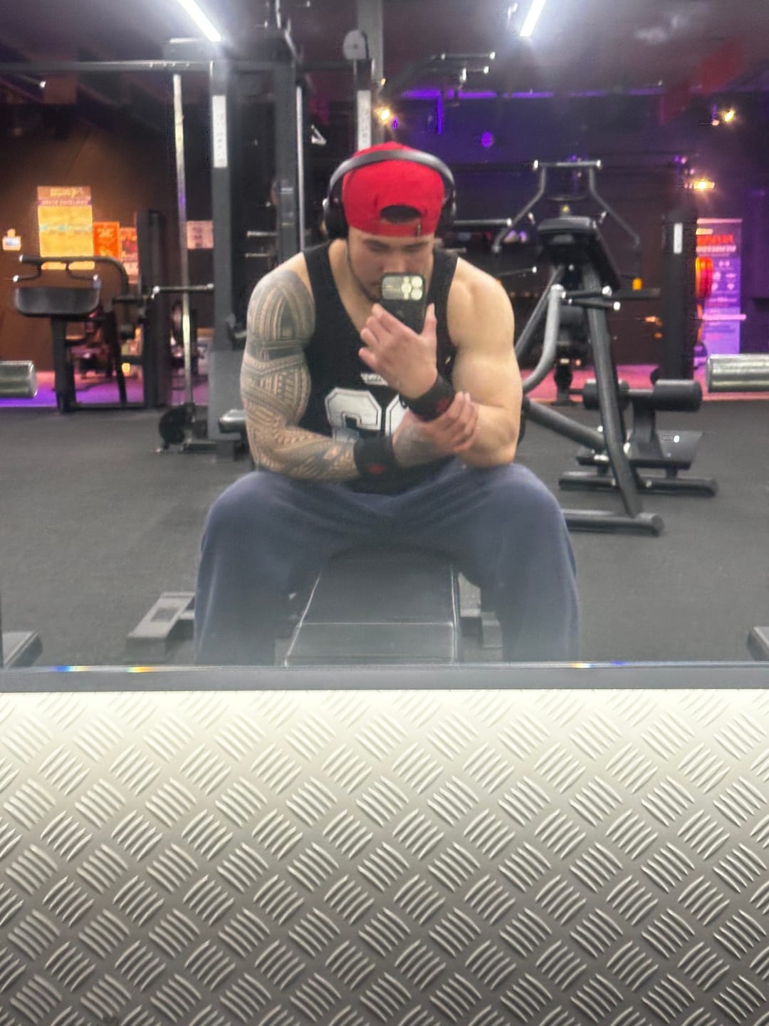 Customer photo review of LVCO Midnight Red A-Frame Snapback