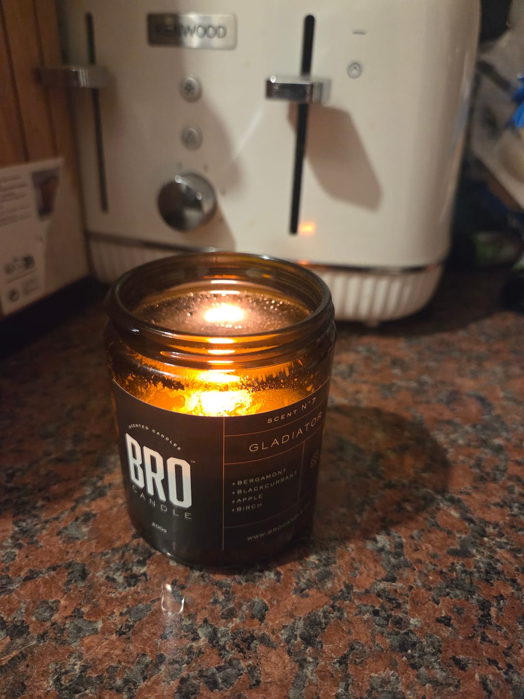 Customer photo review of The Gladiator Candle