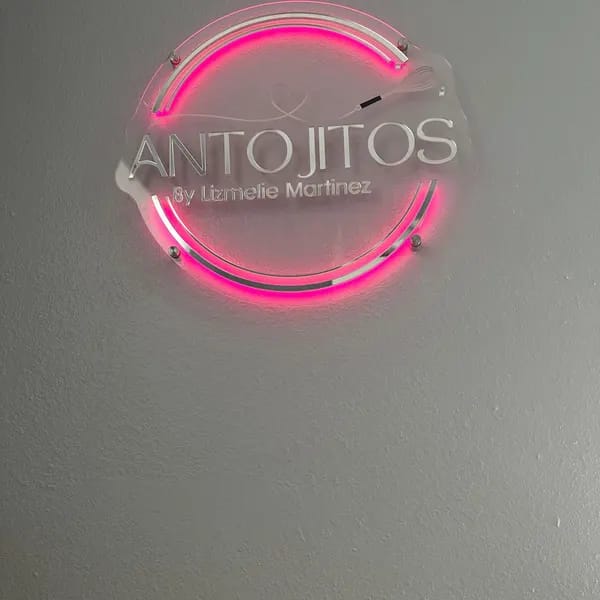 Customer photo review of Neon Acrylic Sign