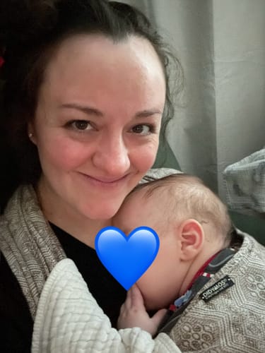Customer photo review of Stracciatella 1975 Woven Wrap by Didymos