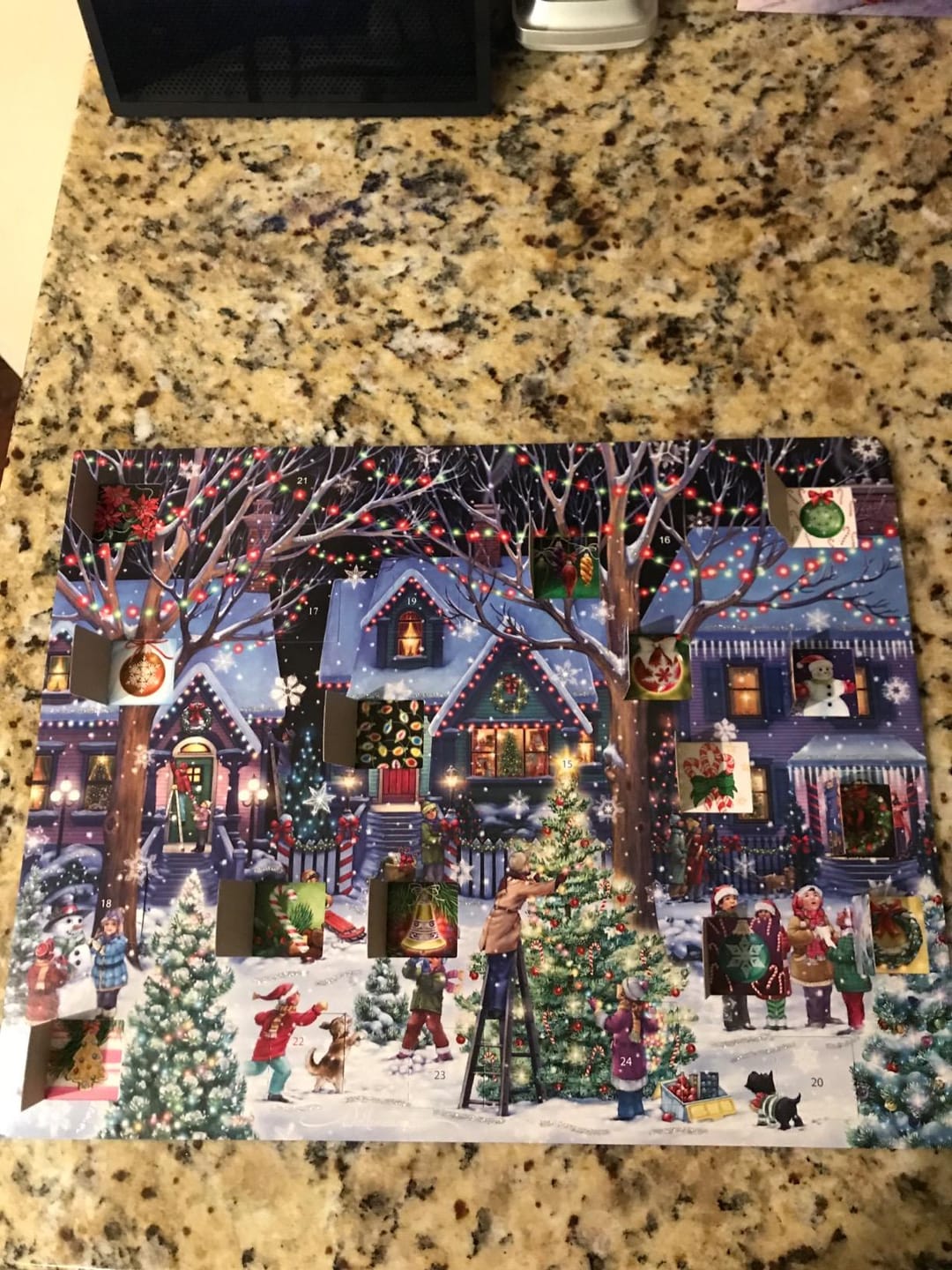 Customer photo review of Christmas Jigsaw Advent Calendar Puzzle - 1008 Piece Countdown to Christmas Gift for All Ages