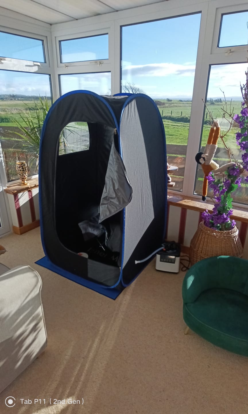 Customer photo review of Runitude Portable Sauna Tent